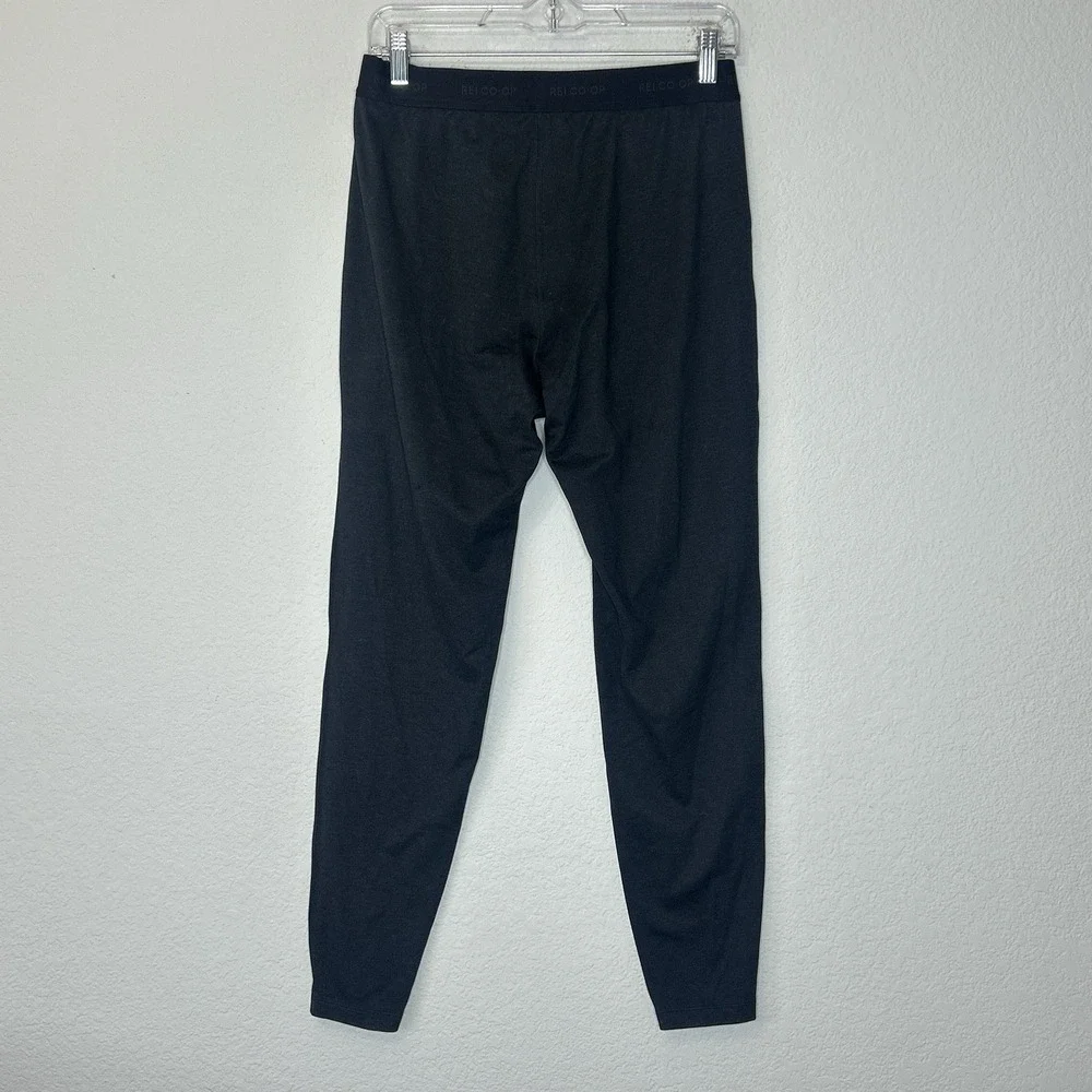 REI Co-op Base Layer Black Bottoms Men's Size M Polyester Spandex 27